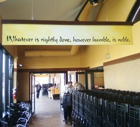 image: picture that greets shoppers at local store